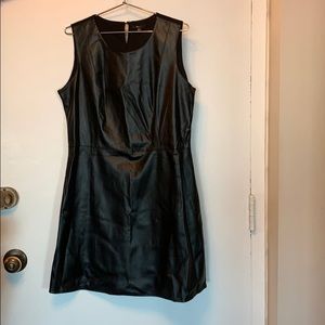 Pleather front babydoll dress from Milano